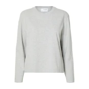 SELECTED FEMME Majica Essential, siva