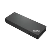 Lenovo 40B00300IT replikator priklopov in vhodov prenosnega računalnika Žični Thunderbolt 4 Črna, Rdeča