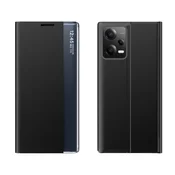 HURTEL New Sleep Case etui do Xiaomi Redmi Note 12 5G/Poco X5 5G pokrowiec z klapkš podstawka czarne