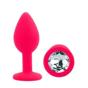 Diamond Silicone Butt Plug Large
