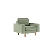 ATELIER DEL SOFA 1-Seat Sofa Sparrow 1 Sea Green Walnut