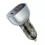 Brzi Auto Punjac | USB-A + 2x USB Type-C | PD 68W | TORIMA