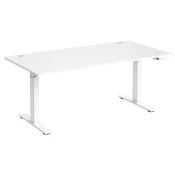 Songmics Višinsko nastavljiva miza 160x80x72-120 cm bela