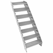 MONSTER Nastavljivo 7-delno pocinkano stopnišče - 600 mm širine, (21571133)