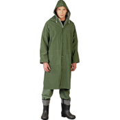 Dežni plašč s kapuco, zelen, XXL