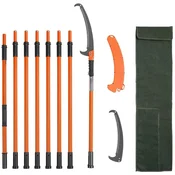 KJB Manual Telescopic Pole Saw Tree Pruner KJB ročna teleskopska vrtna žaga, 6 m, dvojni kavlji