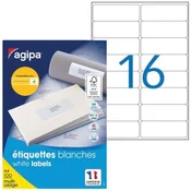 Univerzalne etikete 99,1 x 33,9 mm Agipa A4 100 listov