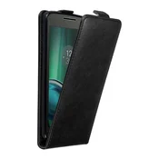 Cadorabo Cadorabo Ohišje, združljivo z Motorola MOTO G4 / G4 PLUS v nočna črna - Zaščitni ovitek v obliki flipa z magnetnim zapiranjem, (20566050)