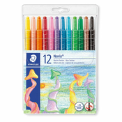 Staedtler voščenke Noris Club z vrtljivim mehanizmom, 6 mm, 12/1 v PVC etuiju