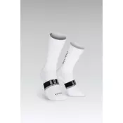 Gobik Kolesarske nogavice SUPERB UNISEX EXTRA LONG AXIS bele L-XL
