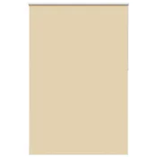 Vidaxl Rolo zavesa zatemnitvena bež 150x230 cm širina blaga 146,6 cm poliester