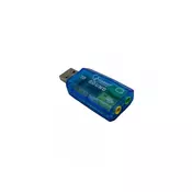 GEMBIRD CMP-SOUNDUSB13 Gembird USB 5.1 3D zvucna karta, zamenjuje audio kontrolor u PC (SC-USB-01) (239)