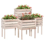 Homestar Dvignjena gredica za vrt 50x30x60 cm naravna, (5000228508)