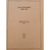 TESSARINI:SONATA OP.2 NO.10 FOR OBOE (FLUTE OR VIOLIN) AND B.C.