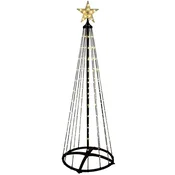 Zunanje stožčasto božično drevo XXL 550 LED 300 cm
