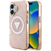 1 to 3 Guess Tpu Ovitek Iphone 16 Magsafe Zrnata Kovina Z Bleščicami