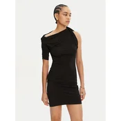 JACQUEMUS Cocktail obleka 241DR143-2381 Črna Slim Fit