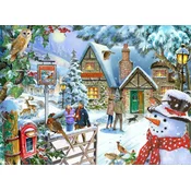 The House of Puzzles - Puzzle Pogled snežakov - 1 000 kosov
