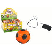 PU nogometna lopta s Jojo gumicom za odskakanje, narancasta