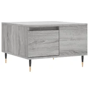 Stolic za kavu siva boja hrasta 55x55x36,5 cm konstruirano drvo