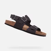 Black mens sandals Geox Ghita - Mens