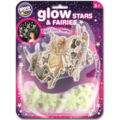 Fosforescentne naljepnice Brainstorm Glow - Zvijezde i vile, 43 komada