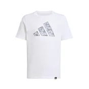 Adidas Majica za decake J Camo T, JV5077, Bela