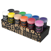 Komplet barv za temen tekstil Profil - osnovni odtenki 12 x 25 ml