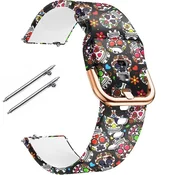 GS Univerzalni silikonski trak 20 mm, pisana lobanja