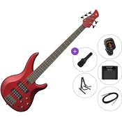 Yamaha TRBX 305 Premium SET Candy Apple Red 5 strunska bas kitara