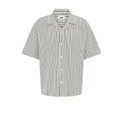 WE Fashion Srajca ecru/temno zelena