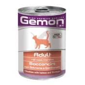 Gemon hrana za mačke, z lososom in rakci, 24x415 g