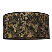 HELAM Lampshade Abba E27 O 40/višina 20 cm črna/zlata - črna, zlata - Tkanine/tekstil