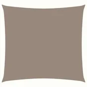 Vidaxl Senčno jadro oksford blago kvadratno 3,6x3,6 m taupe