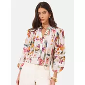 Lipsy Bluza  smaragd / temno oranžna / fuksija / bela