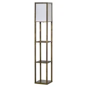 Homestar Stojalka z policami 26x26x160 cm rjava