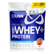 Beljakovine v prahu USN 100% Premium Whey Bag lískový oříšek wheytella 2kg