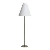 Stoječa svetilka v srebrni barvi s tekstilnim senčilom (višina 153 cm) Navat – Kave Home