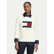 Tommy Hilfiger Pulover WW0WW51450 Kremna Regular Fit