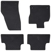 vidaXL Avto preproga 4 pcs Črna primerna za T-ROC Cabrio TPE