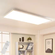 Arcchio LED plošča Arya, z možnostjo zatemnitve, 119 cm x 59 cm, kovinska - Študija/pisarna - Sodobni - bela - Plastika