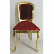 Casa Padrino Luxury Baroque Dining Room Chair Bordeaux Red/Gold H. 104 cm - Baroque Style Furniture