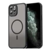 Hibridni ovitek HaloFrost II MagSafe za iPhone 11 Pro Max - black