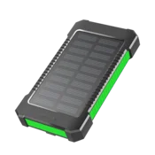 shumee LogiLink 8000mAh sončna prenosna baterija, svetilka, 2xUSB-A, za zunanjo uporabo, kampiranje