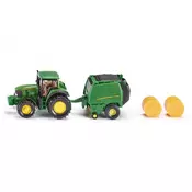 SIKU John Deere traktor sa balirkom