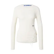 KARL LAGERFELD JEANS Pulover kremna / črna