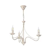 Luster na lancu ANTON 3xE14/60W/230V bela patina
