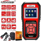 KONNWEI KW850 Car OBD2 Scanner Professional Car Diagnostic Scanner Tools OBD 2 Check Engine Check Automotive Code Reader Battery