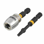 shumee Dewalt udarni nastavek T25x50 / 2 kosa + magnetno držalo Extreme Impact Torsion