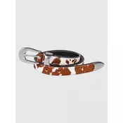 Another Cotton Lab Another Belt chocolate cow pattern